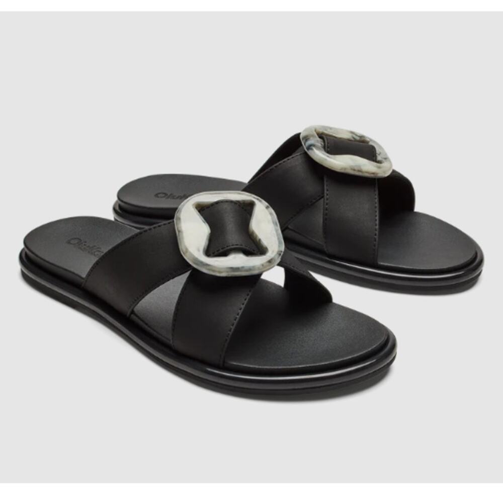 Olukai Women’s Lava Rock La‘i Slide Versatile Slide Sandals Size 5